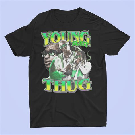 Young Thug Bootleg Rapper Tee Shirt Graphic Essential T Shirt Etsy
