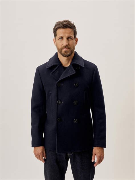 Dark Navy Melton Admiral Peacoat Buck Mason