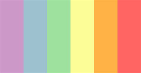 Pastel Rainbow Color Scheme Blue
