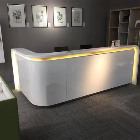 Magnificent Reception Cashier Desk Furniture Counter Design White