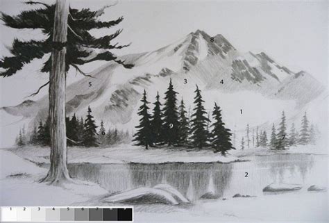 Having different drawing pencils will help you add tonal differences or variances to the drawing. How to Draw Landscapes | Step By Step Drawing Video ...