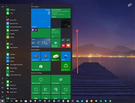 How To Resize The Windows 10 Start Menu
