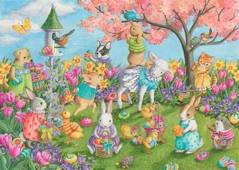 Egg Hunt 35pc Jigsaw Puzzle By Ravensburger Easter Colors Easter