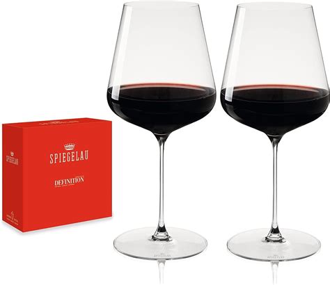 Spiegelau Definition Bordeaux Wine Glasses European Made Lead Free