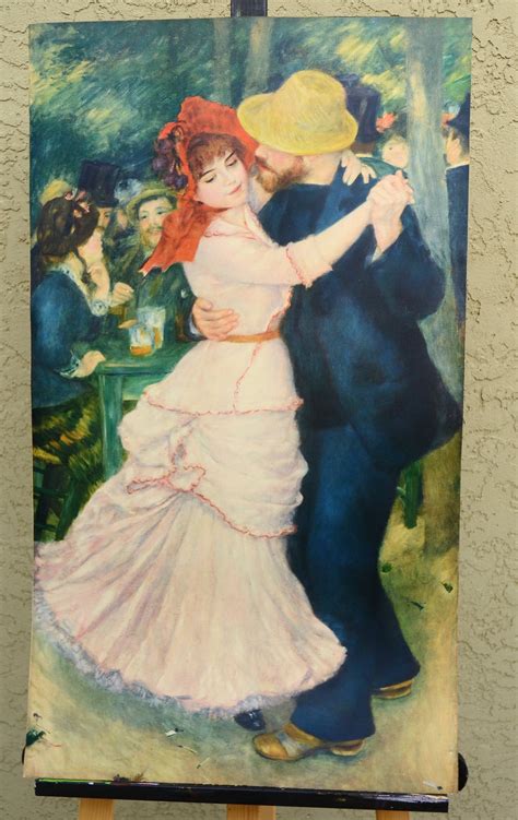 Auguste Renoir Original Lithograph Dance At Bougival Ca 1900 Etsy
