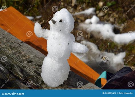 Austria Funny Tiny Snowman Stock Image Image Of Autumn Snow 203283467