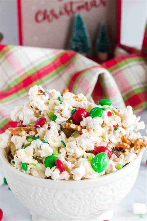 Christmas Crunch Featured In A White Bowl Christmas Crunch Crunch