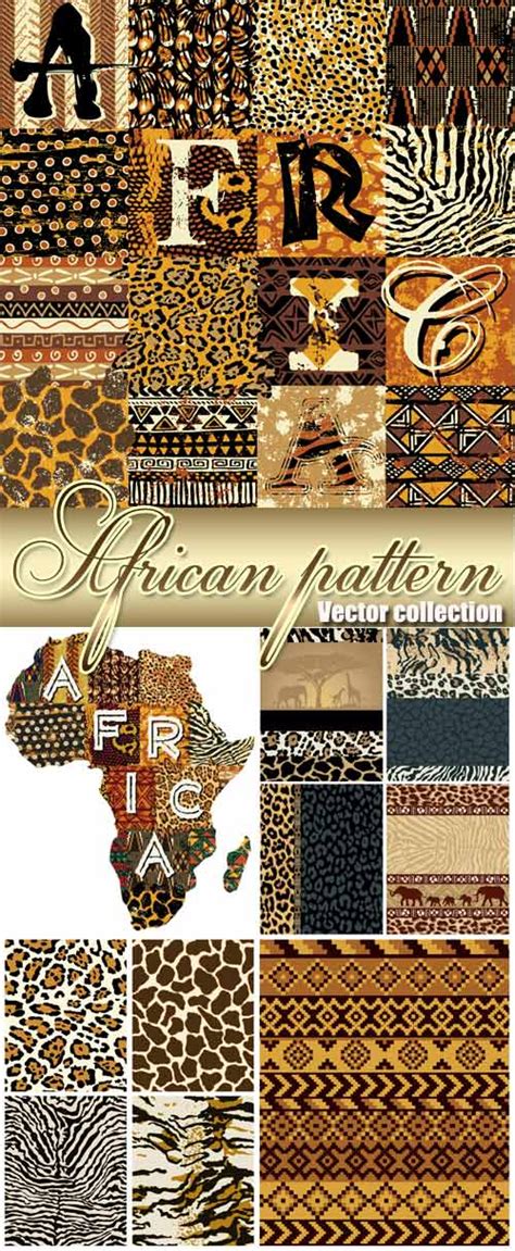 African Texture Vector Backgrounds