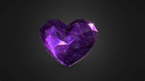 Crystal Heart 3D Model By CoFate 8775b1a Sketchfab