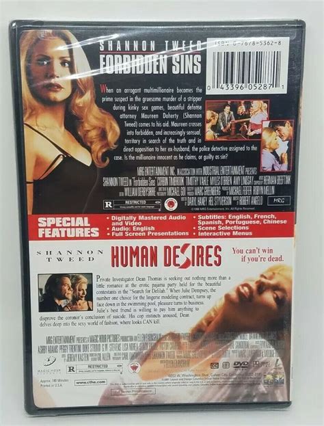 Forbidden Sins Human Desires Rare Out Of Print DVD Shannon Tweed NEW OOP EBay