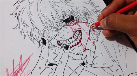 Drawing Ken Kaneki Tokyo Ghoul Skecth Draw 5 Youtube