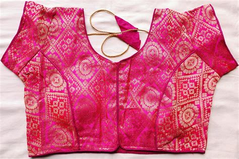 Brocade Saree Blouse Pink Bl Simply Sarees