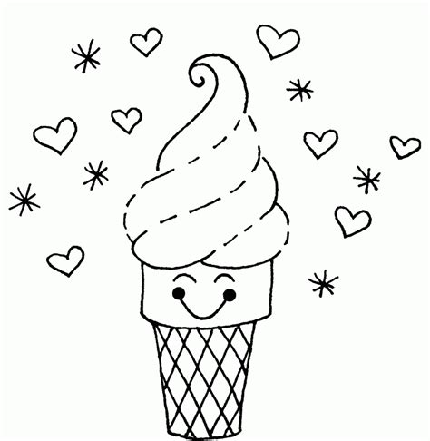Ice Cream Coloring Sheets - Coloring Home