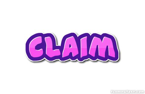 Claim Logo Free Logo Design Tool From Flaming Text