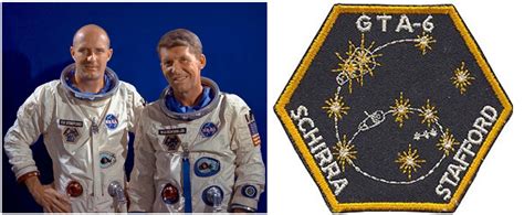 Left Gemini Vi Astronauts Thomas P Stafford Left And Walter M