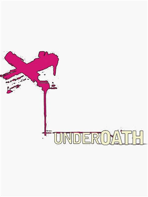 Pink X Underoath Logo Sticker For Sale By Hensmanrabell Redbubble