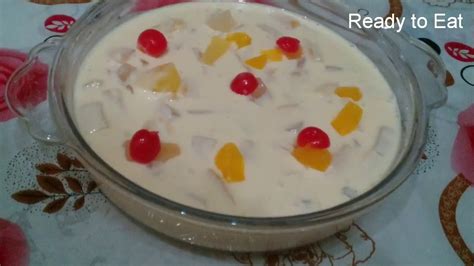 You can use canned pineapple tidbits, crushed. Creamy Fruit cocktail dessert Ramazan Special Recipe - YouTube