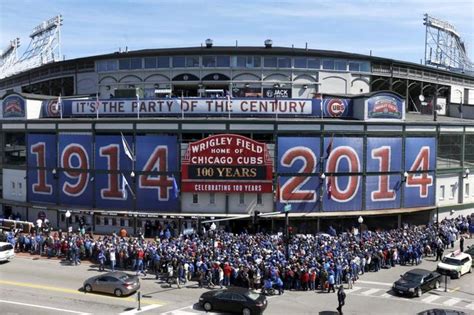 Cubs Celebrate Wrigley Field On 100th Birthday Of Legendary Ballpark Wrigley Field Chicago