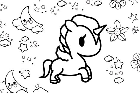 Unicornios Kawaii Para Calcar Dibujos Para Colorear Elsa Sexiz Pix