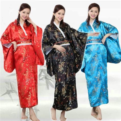 buy japanese kimono traditional dress kimonos woman 2018 obi haori geisha