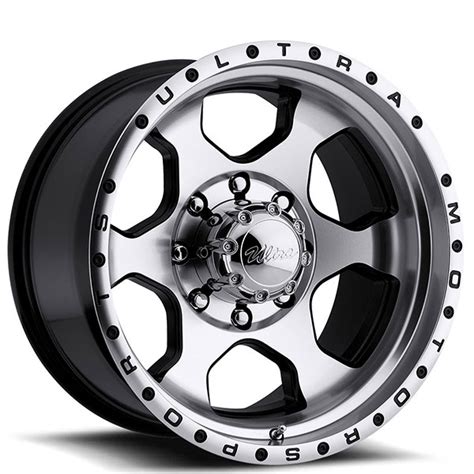 16 Ultra Wheels 175u Rogue Gloss Black With Diamond Cut Face And Clear
