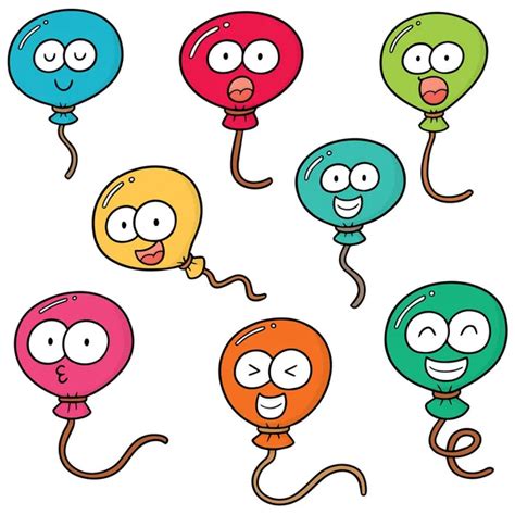 Set Of Four Cartoon Balloons — Stock Vector © Lillllia 1631331