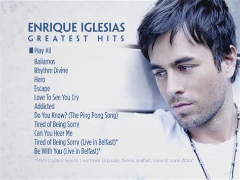Greatest Hits Dvd Enrique Iglesias I Have This Dvd And Love It