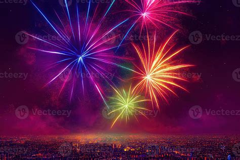 Sparkling Color Fireworks Ai Generated 22054323 Stock Photo At Vecteezy