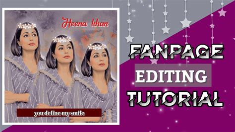 Picsart Editing Tutorial For Fanpage By Payus Tutorial Youtube