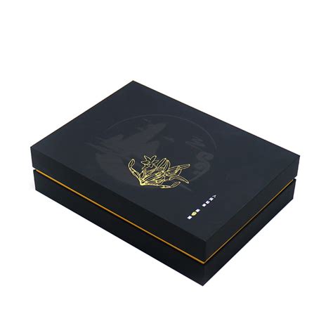 custom luxury rigid cardboard lid and base t box two piece t box with foam velvet insert
