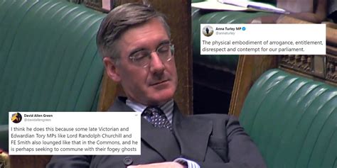 Jacob Rees Mogg Tory Mp Criticised For Lying Down During Brexit Debate Indy