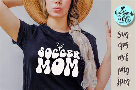 Soccer Mom Svg Sports Groovy Cut File Graphic By Midmagart · Creative
