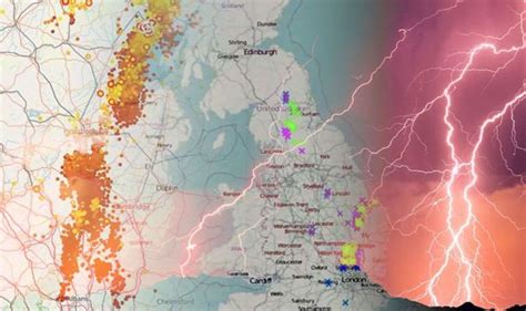 Uk Lightning Tracker Live Met Office Warning Where Are Thunderstorms