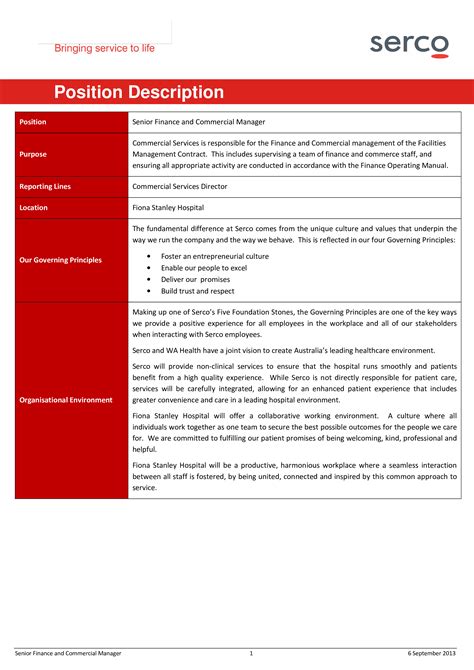 Finance Job Description - Financial Manager Job Description - 8+ Free Word, PDF ... - Finance ...
