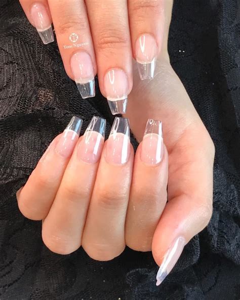 Clear Coffin Acrylic Nails New Expression Nails