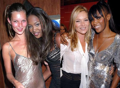 Kate Moss And Naomi Campbell From Famous Friends Then And Now