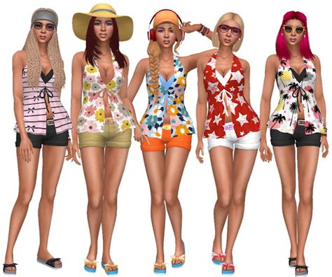 Island Living Shirt Recolors At Annetts Sims 4 Welt Sims 4 Updates