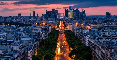 Architecture Cities France Light Towers Monuments Night Panorama