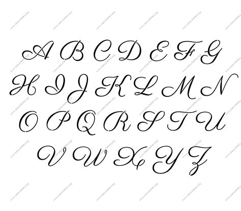 Free Printable Alphabet Stencil Letters Template Stencils Printables