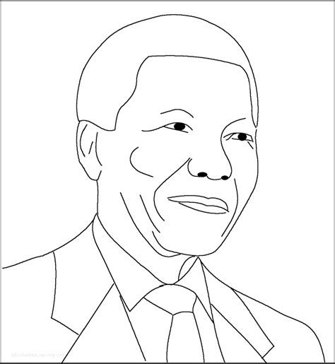 Pictures Of Nelson Mandela Coloring Pages