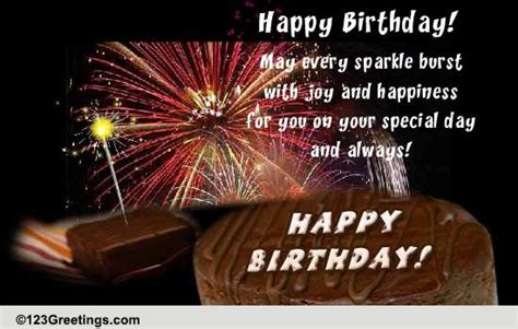 Wishes For A Sparkling Birthday Free Happy Birthday Ecards 123 Greetings