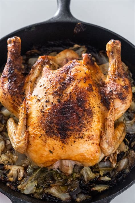 Oven Roasted Whole Chicken With Cabbage Brooklyn Farm Girl