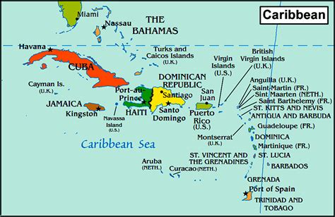 Caribbean Islands Reopening Map 