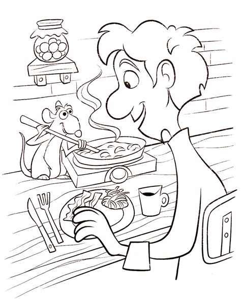Disney Ratatouille Coloring Pages Lets Coloring The World