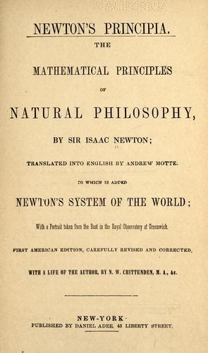 Newtons Principia By Sir Isaac Newton Open Library