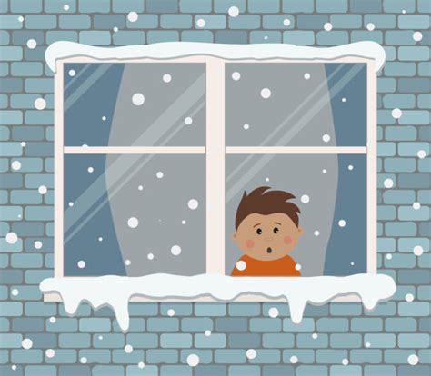 Winter Window Illustrations Royalty Free Vector Graphics And Clip Art