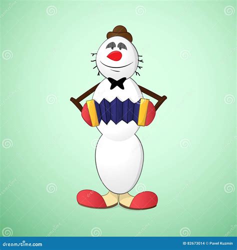 Snowman Clown Stock Vector Illustration Of Holiday Graphic 82673014