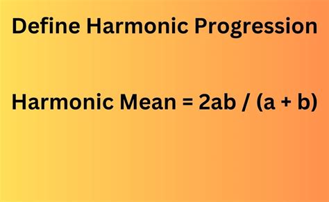 Harmonic Progression Sequence In Math