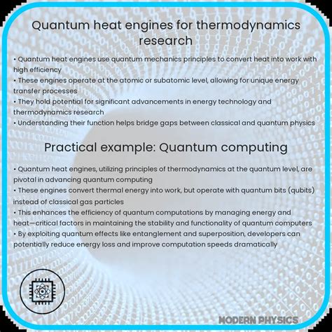 Quantum Heat Engines Efficiency Innovation Quantum Science