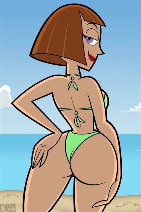 Rule 34 Ass Beach Bikini Color Danny Phantom Dat Ass Dlt Female Female Only Human Madeline
